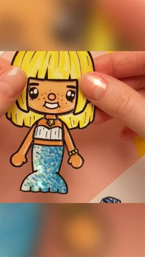💛Paper DIY💛 Cute Paper Doll Toca Life World. | Manualidades, Trucos de ...