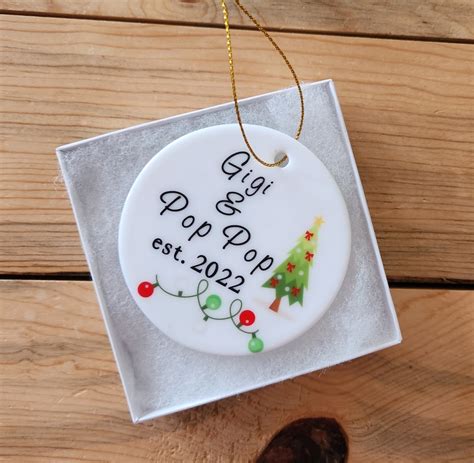 Gigi and Pop Pop Personalized Ornament Grandparent Gift - Etsy