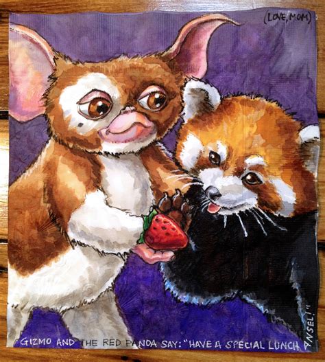 Daily Napkins: Gizmo From Gremlins and Red Panda