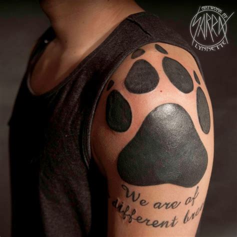 Epic wolf paw tattoo by Sarra Lynnette | Wolf paw tattoos, Wolf paw ...