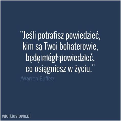 Buffet Warren - cytaty sentecje aforyzmy