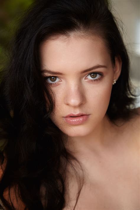 brunette, women, Anie Darling, Czech women, parted lips, couch, MetArt