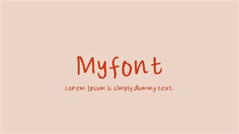 Myfont Font : Download Free for Desktop & Webfont