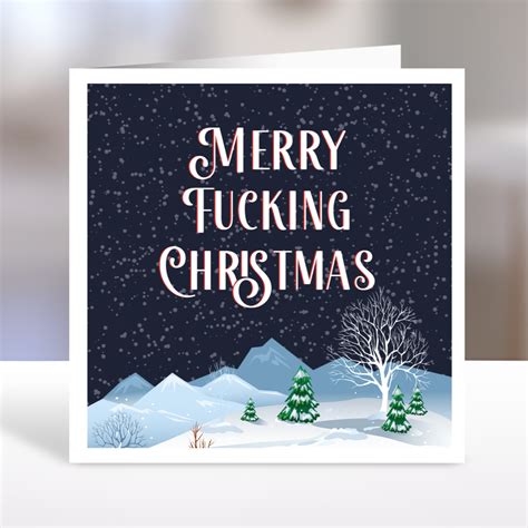 merry fucking christmas card  offensive card company