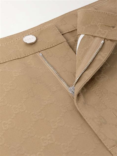 GUCCI Straight-Leg Cotton Trousers for Men | MR PORTER