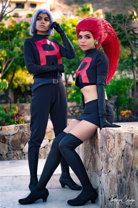 Cosplay Team Rocket Black of Pokemon. Jessie and James Cosplay