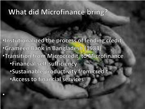 friendly introduction  microfinance powerpoint