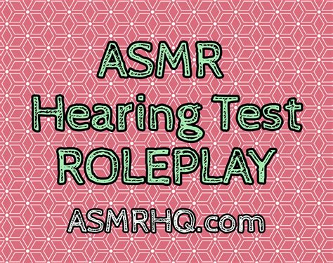 ASMR: Binaural Hearing Test Role Play