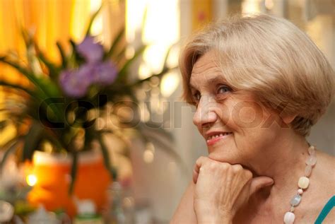 Cute old woman | Stock image | Colourbox