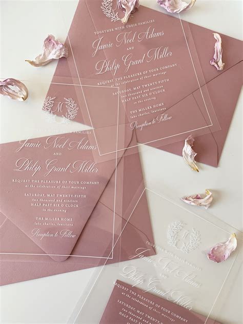 Translucent Wedding Invitations - Decorate
