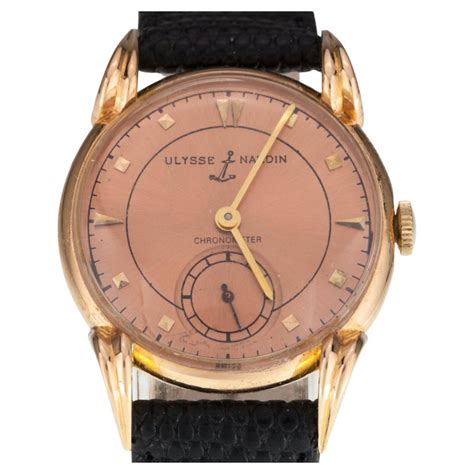 Ulysses Nardin 18k Rose Gold Chronometer Manual Wind Watch w/ Leather
