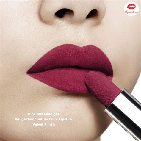 Son Dior Màu 909 Midnight - Tím Mận Velvet Finish MỚI NHẤT