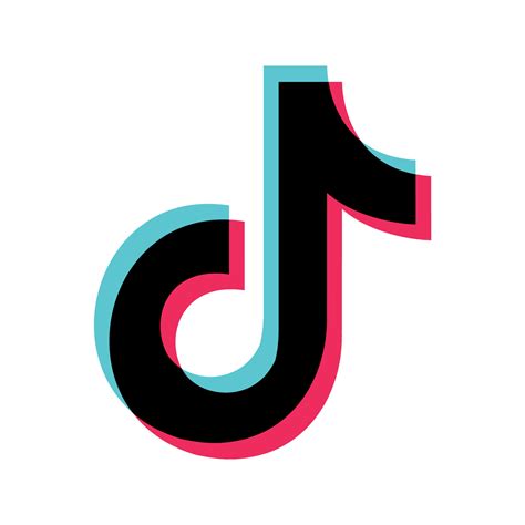 Tiktok tik tok musically logo icon Social media icons set Logo Vector