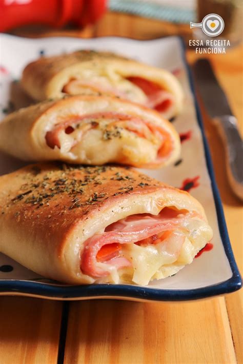 Enroladinho De Queijo E Presunto Assado - Enroladinho de presunto e queijo | Essa Receita Funciona | Receita ...