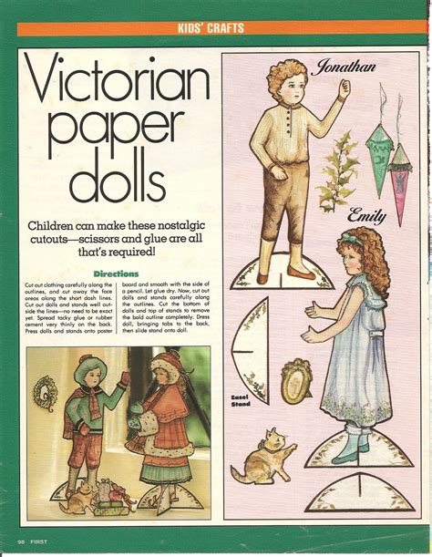 Mostly Paper Dolls: Victorian Paper Dolls from FIRST Magazine, 1989