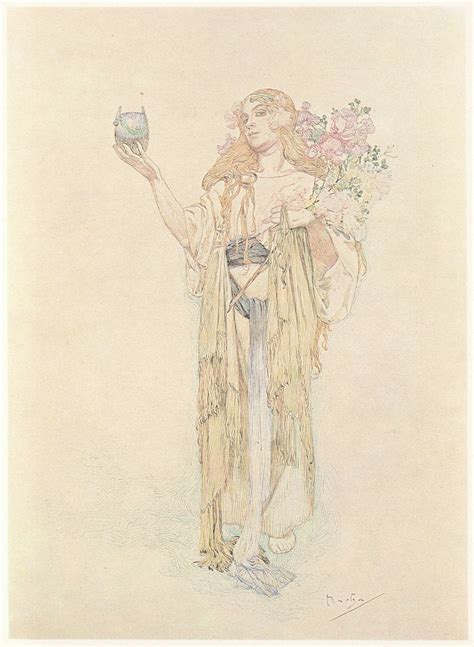 Alphonse Mucha Sketches at PaintingValley.com | Explore collection of ...