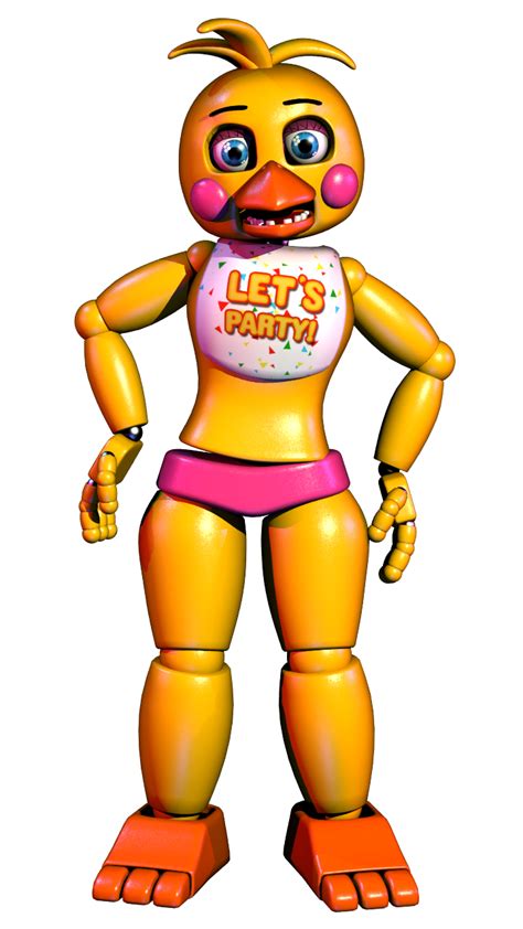 Toy Chica V3 (september 2016) model render : r/fivenightsatfreddys