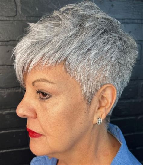 30 Short Spiky Haircuts for Women Over 60 - The Right Hairstyles