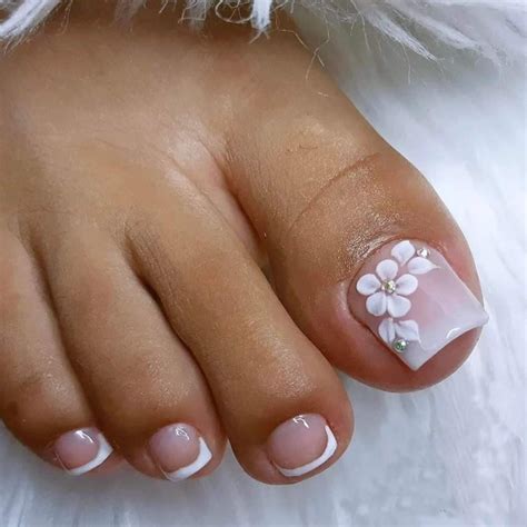 pedicure french tip ideas 16