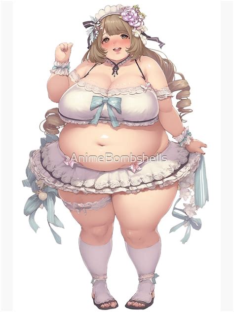 "BBW Anime Maid Waifu" Poster for Sale by AnimeBombshells | Redbubble