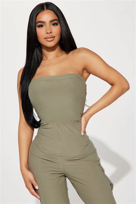 Karley Jumpsuit - Olive | Fashion Nova