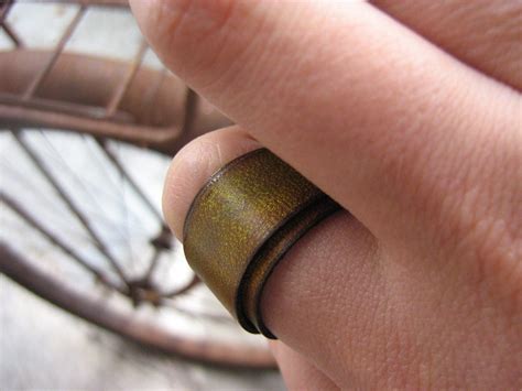 leather rings by RADCOW on Etsy