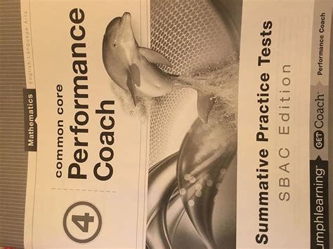 Common Core Performance Coach SBAC edition Mathmematics 4th Grade ...