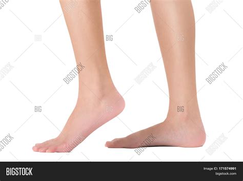 side view womans feet image photo  trial bigstock