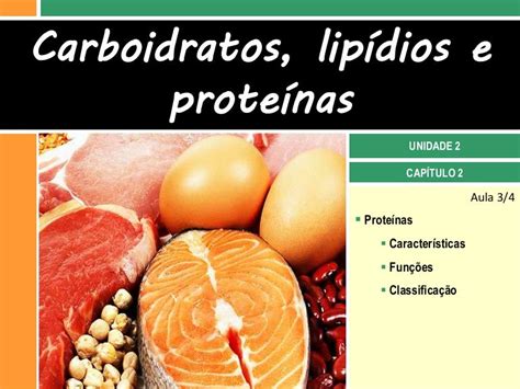 Proteinas Carboidratos E Lipidios - II. 2 Carboidratos, lipídios e proteínas