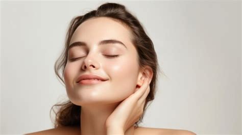Premium Photo | Enchanting Ladys Soft Face Gesture