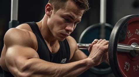 premium photo weightlifter preparation detailed weightlifting shot