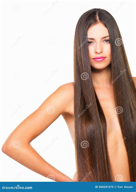 With Gorgeous Hair, Its Your Time To Shine. Studio Portrait of a
