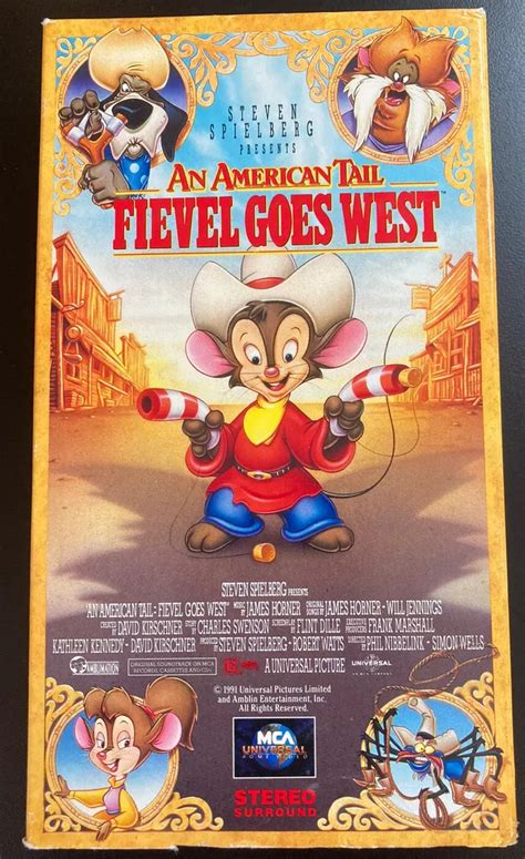 An American Tail Fievel Goes West 1998 Vhs