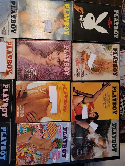 1974 Playboy Magazine Complete Full Year Set 12 Months w/ Centerfolds