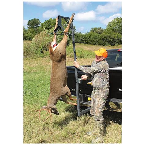 Guide Gear Deluxe Deer Hoist and Gambrel, Swivel Hitch Lift System ...