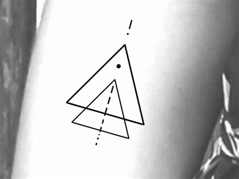 Triangle Geometric Temporary Tattoo - Etsy