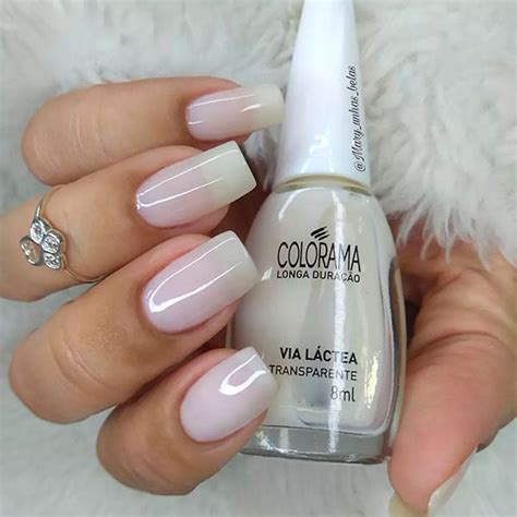 Unha Em Gel Clara - Unha Decorada Clara - Unha Decorada Simples