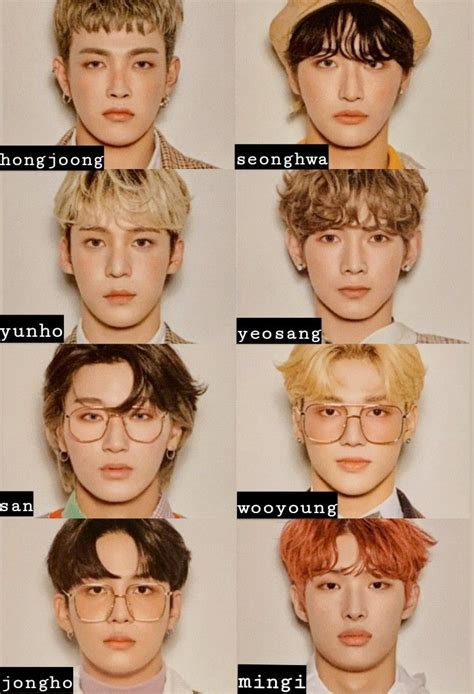 #ATEEZ name members | Ünlüler, Dansçı, Eskiz