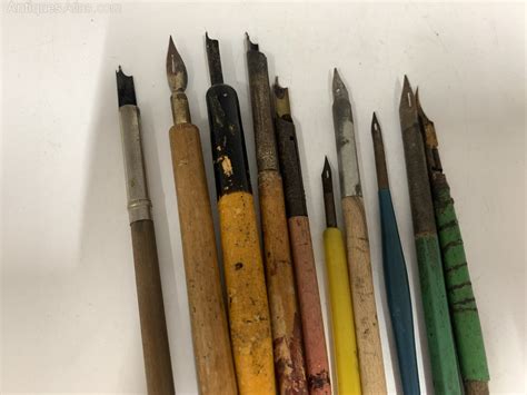 Antiques Atlas - Collection 10 Antique Ink Dip Pens Circa 1900