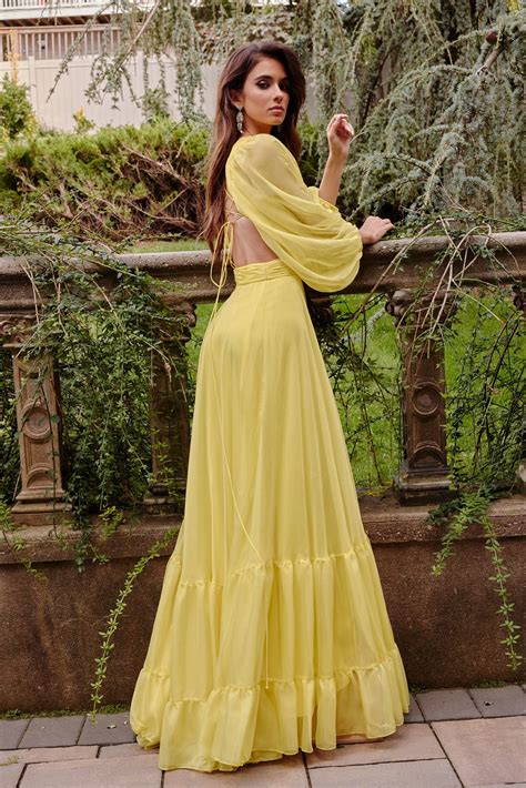 yellow prom dresses jovani 4