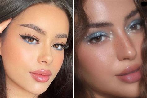 stunning prom makeup ideas   blue dress
