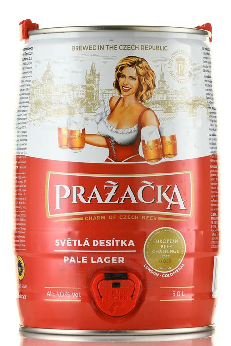 Prazacka - купить пиво Пражечка 5 л бочонок светлое фильтрованное - цена