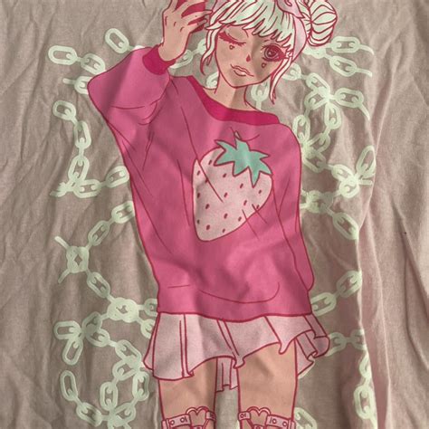 anime girl hot topic shirt mens  womens  depop