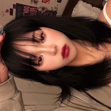 𝕐 𝕖 𝕖 𝕦 𝕟 | Cherry hair, Ulzzang hair, Fashion makeup