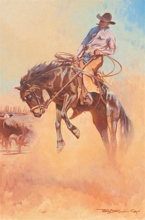 bucking horses teal blake
