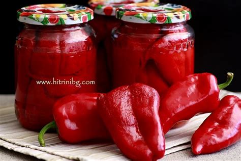 Чушки за пълнене в буркани - Домашни хитрини