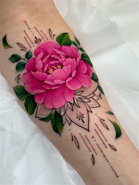 peony flower tattoos 3