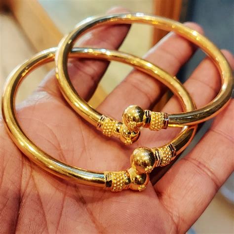 solid gold bangle solid gold rajwada bangle gold etsy