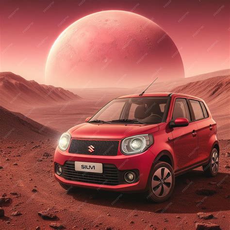 Premium Photo | Compact cars on mars suzuki altos mission to redefine ...