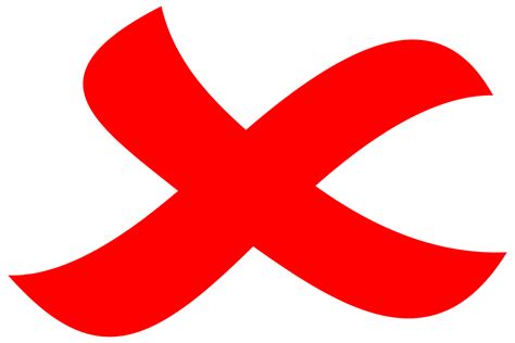 Public domain Copyright Licence CC0 Creative Commons Clip art - red x